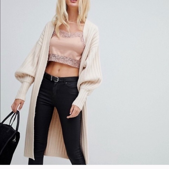 Cream Knit cardigan - Picture 1 of 8